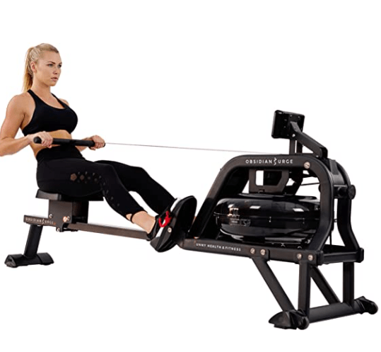 sunny health And fitness obsidian surge 500 water rowing machine-min