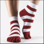 Full Toe Yoga Socks with Grip by ToeSox
